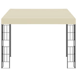 Wall-mounted Gazebo 3x3 m Cream Fabric 47987