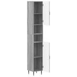 Bathroom Cabinet with Open Shelf HAARLEM Grey Sonoma 896821