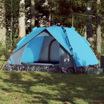 ZNTS Camping Tent Dome 3-Person Blue Quick Release 4004194