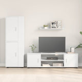TV Cabinet Set Wall-mounted 4 pcs White Engineered wood 3397896