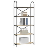 Bookshelf Sonoma Oak 80 x 30 x 183 cm Engineered wood 879888