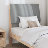 Upholstered Headboard Light Grey 80 cm Solid Pine Wood 879309