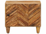 Bedside Table 2 pcs Brown 40 x 33.5 x 46 cm Solid Mango Wood 4018913