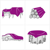 Tarpaulin Blue 5x6 m 650 g/m 156170