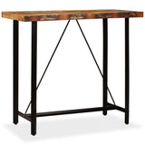 ZNTS Bar Table Solid Reclaimed Wood 120x60x107 cm 245440