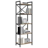 Bookshelf 5-Tier 56 x 34 x 171 cm Engineered Wood Artisan Oak 883867