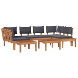 Garden Sofa Set 4 pcs Brown and Grey 3356877