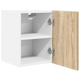 Hanging Cabinet Riga 2 pcs Sonoma Oak and White 30 x 31 x 40 cm 884119