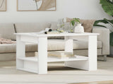 Coffee Table White 72 x 50 x 50 cm Engineered Wood 8000188