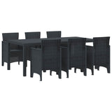 Garden Dining Set 7 pcs Anthracite Polypropylene 3378712