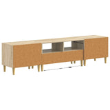 5 Piece LED TV Cabinet Sonoma Oak Engineered Wood 3416597