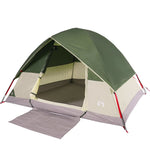 ZNTS Camping Tent Dome 2-Person Green Waterproof 94691