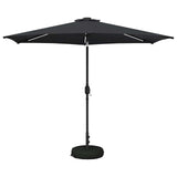 Garden Parasol with LED Lights and Base 300 x 300 cm Polyester 42036269