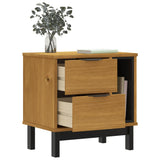 Bedside Cabinet "FLAM" 49x35x50 cm Solid Wood Pine 357813
