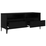 TV Cabinet with Drawer Black Oak 100 x 34.5 x 44.5 cm 881470