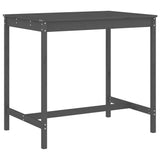 5 Piece Garden Bar Set Grey Solid Wood Pine 3157777