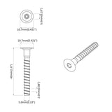 Confirmat Screws 5000 pcs Silver Metal 864378