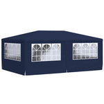 Professional Party Tent with Side Walls 4x6 m Blue 90 g/m 48528