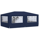 Professional Party Tent with Side Walls 4x6 m Blue 90 g/m 48528