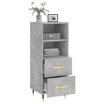 ZNTS Sideboard Concrete Grey 34.5x34x90 cm Engineered Wood 828648