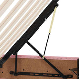Storage Bed with Mattress with Storage Pink 200 x 200 cm Velvet 3370123