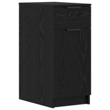 Desk with Drawer Black Oak 133 x 50 x 75 cm Engineered Wood 3332512