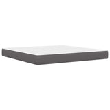 Bed Frame with LED Strip Lights Grey 180 x 200 cm Faux Leather 3415285