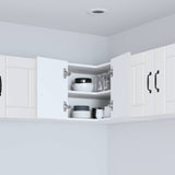 Wall Corner Cabinet LUCCA White 57 x 57 x 40 cm Engineered Wood 884955