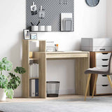 Desk with Shelf Sonoma Oak 100 x 40 x 90 cm Engineered Wood 869316