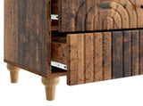 Bedside Cabinet Old Wood 62 x 34.5 x 48 cm Engineered Wood 894093