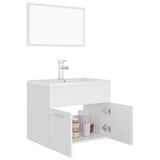 Bathroom Furniture Set White Engineered Wood 3071315