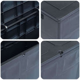 Garden Storage Box 320 L Black 45688