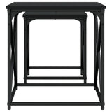 Nesting Coffee Tables 2 pcs Black Engineered Wood 838943