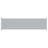Patio Retractable Side Awning 600x160 cm Grey 313379