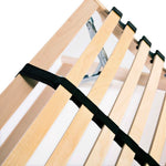 ZNTS Slatted Bed Base without Mattress with 28 Slats 7 Zones 80x200 cm 246450