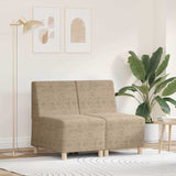 Modular Sofa Unit Armless 2 pcs Light Grey 55 x 74 x 82 cm 3399789