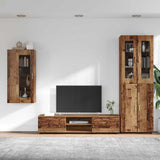 TV Cabinet Set with Shelf FLORIN 3 pcs Old Wood Engineered Wood 3397972