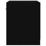 Bedside Cabinets 2 pcs with Drawer Black 342583