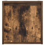 ZNTS Wall-Mounted Bedside Cabinets 2 pcs Smoked Oak 38x34x40 cm 861238