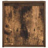 ZNTS Wall-Mounted Bedside Cabinets 2 pcs Smoked Oak 38x34x40 cm 861238