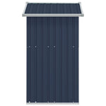 ZNTS Garden Shed Anthracite 126x97.5x177 cm Galvanised Steel 316235