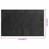 Pool Cover Black Thick PE film with air chambers Large 92965
