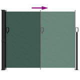 Retractable Side Awning Dark Green 160x600 cm 4004530