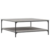 Coffee Table Grey Sonoma 100x100x40 cm Engineered Wood 832846