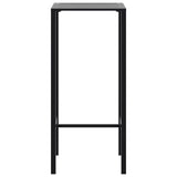 3 Piece Garden Bar Set Black Powder-coated Steel 3283750