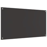 Kitchen Backsplash Dark Grey 110 x 60 cm Tempered Glass 42001312