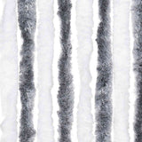 Insect Curtain Grey and White 118x220 cm Chenille 315125