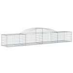 Arched Gabion Baskets 17 pcs 300x50x40/60 cm Galvanised Iron 3146660