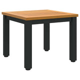 Outdoor Table Natural and Black 45 x 45 x 38 cm 4010618