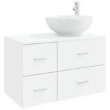 Bathroom Furniture Set 2 pcs White Engineered Wood 3403992